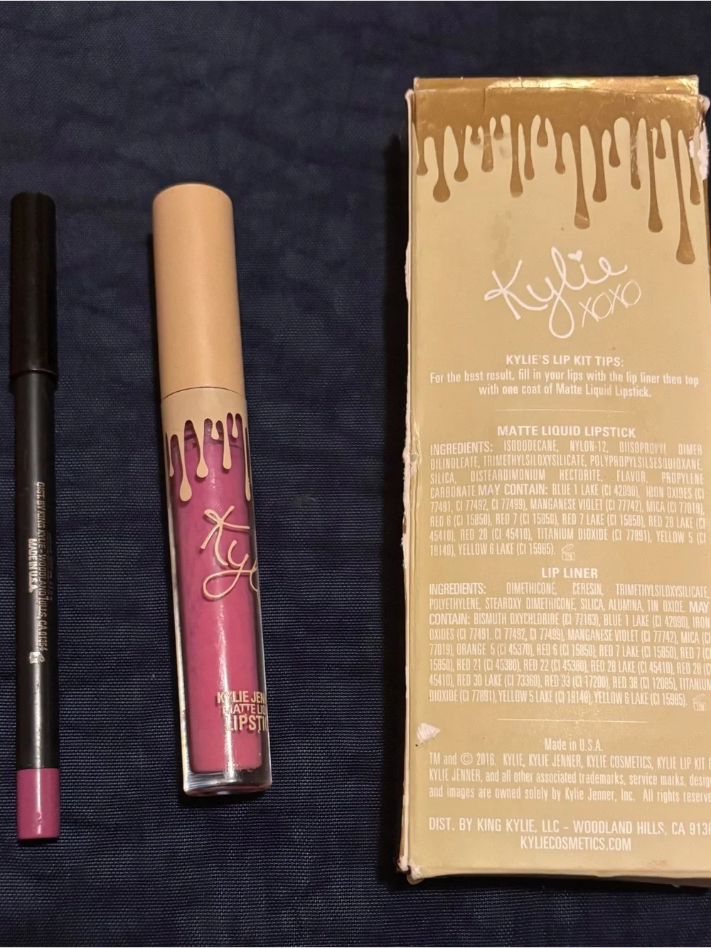 Kylie Cosmetics Matte Liquid Lipstick & Lip Liner — Dusty Rose